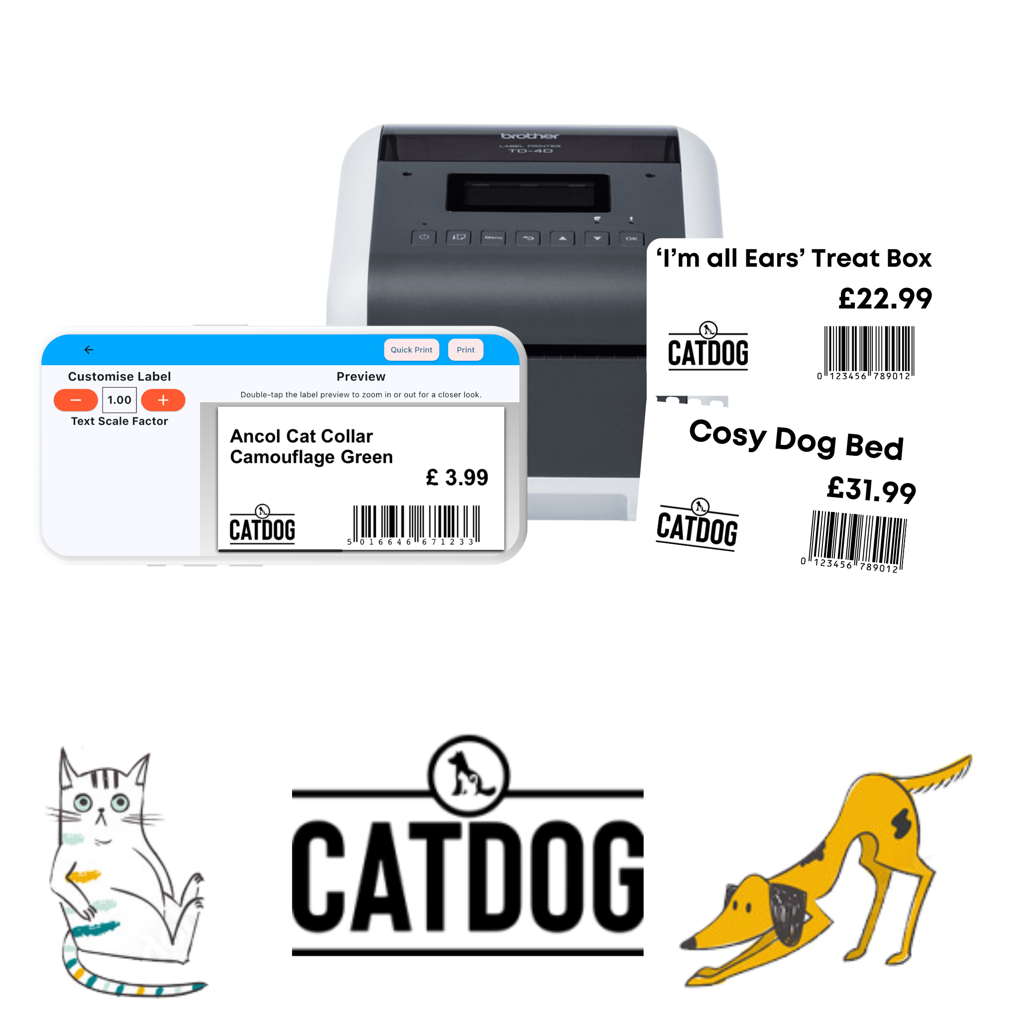 pet store retail price solution labeling