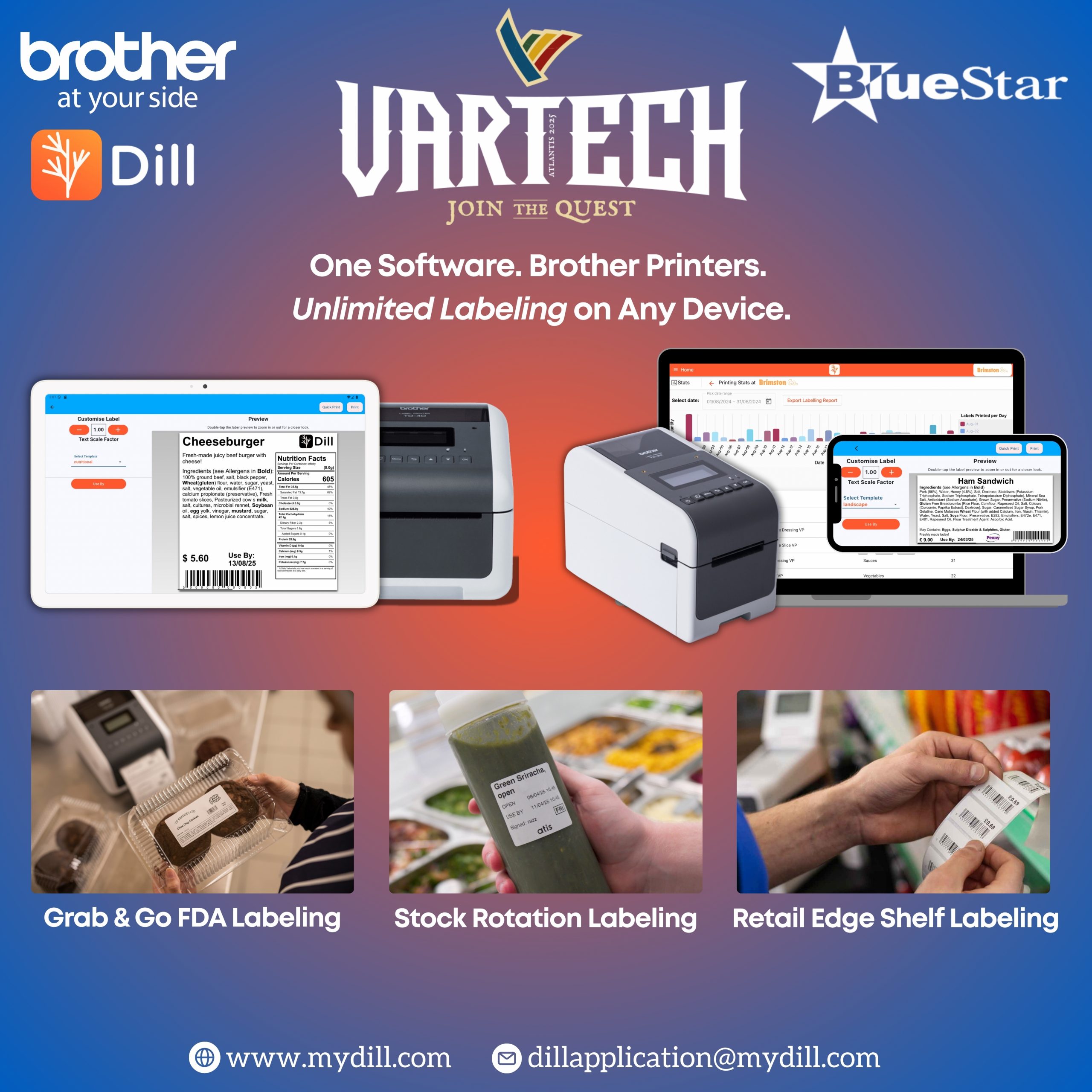 Brother USA Dill Food Labelling Innovations at VARTECH